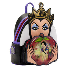 Cargar imagen en el visor de la galería, Loungefly Evil Queen Disney Villains Blanca Nieves  Bolso Mochila Mini Back Pack Bolsa