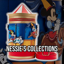 Cargar imagen en el visor de la galería, Loungefly Mickey y Minnie mouse carrusel Disney Brave Little Tailor Crossbody bolso