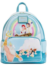 Cargar imagen en el visor de la galería, Loungefly Ariel y Príncipe Erick boda Mini Back Pack La Sirenita Bolso Tritón Bolsa