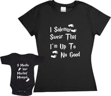 Cargar imagen en el visor de la galería, Pkt I Solemny swear that i´m up to no good Mischief Manage Harry Potter Playera Y Pañalero Mama Dia De Las Madres