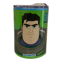 Cargar imagen en el visor de la galería, Buzz Lightyear Termo Disney Pixar Vaso Doble Pared de Acero Inoxidable con Tapa Deslizable Transparente, Diseño Lightyear, Termo para Escritorio, 350 mililitros, Multicolor
