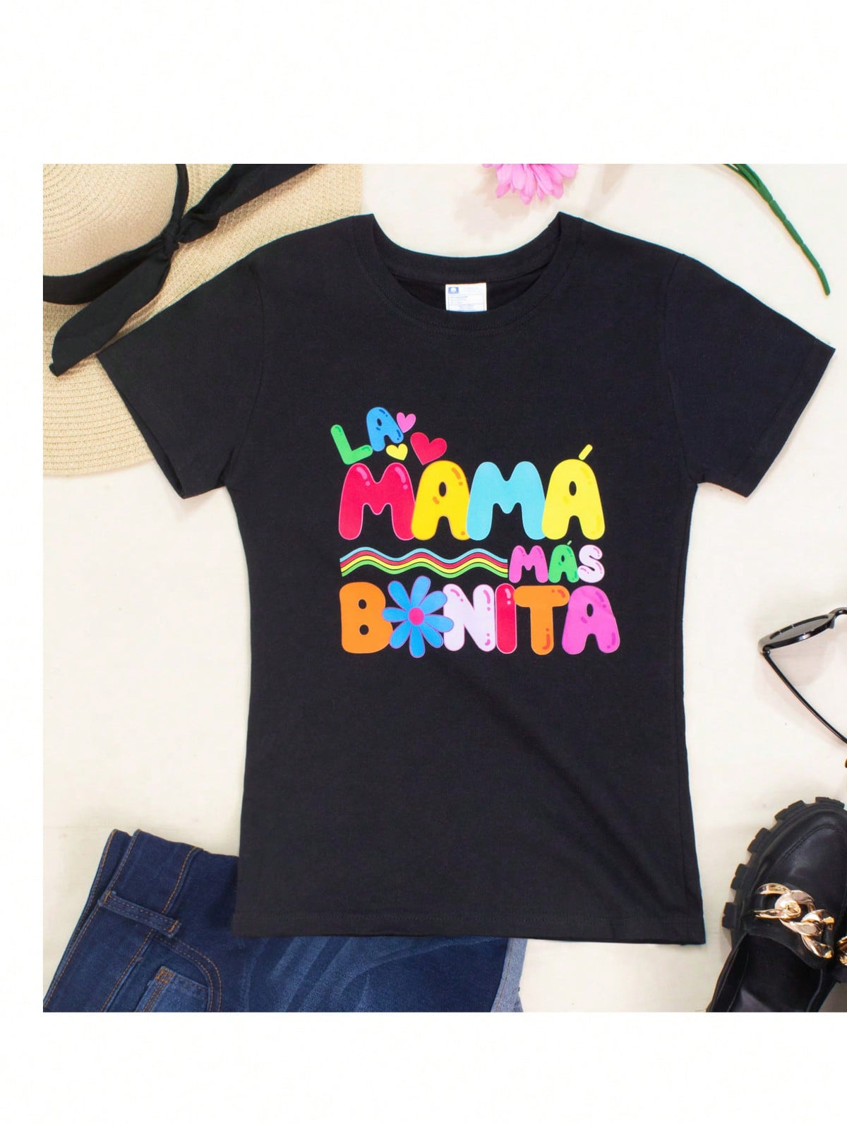 Playera La Mama mas Bonita Dia de Las Madres 10 de Mayo Bichota