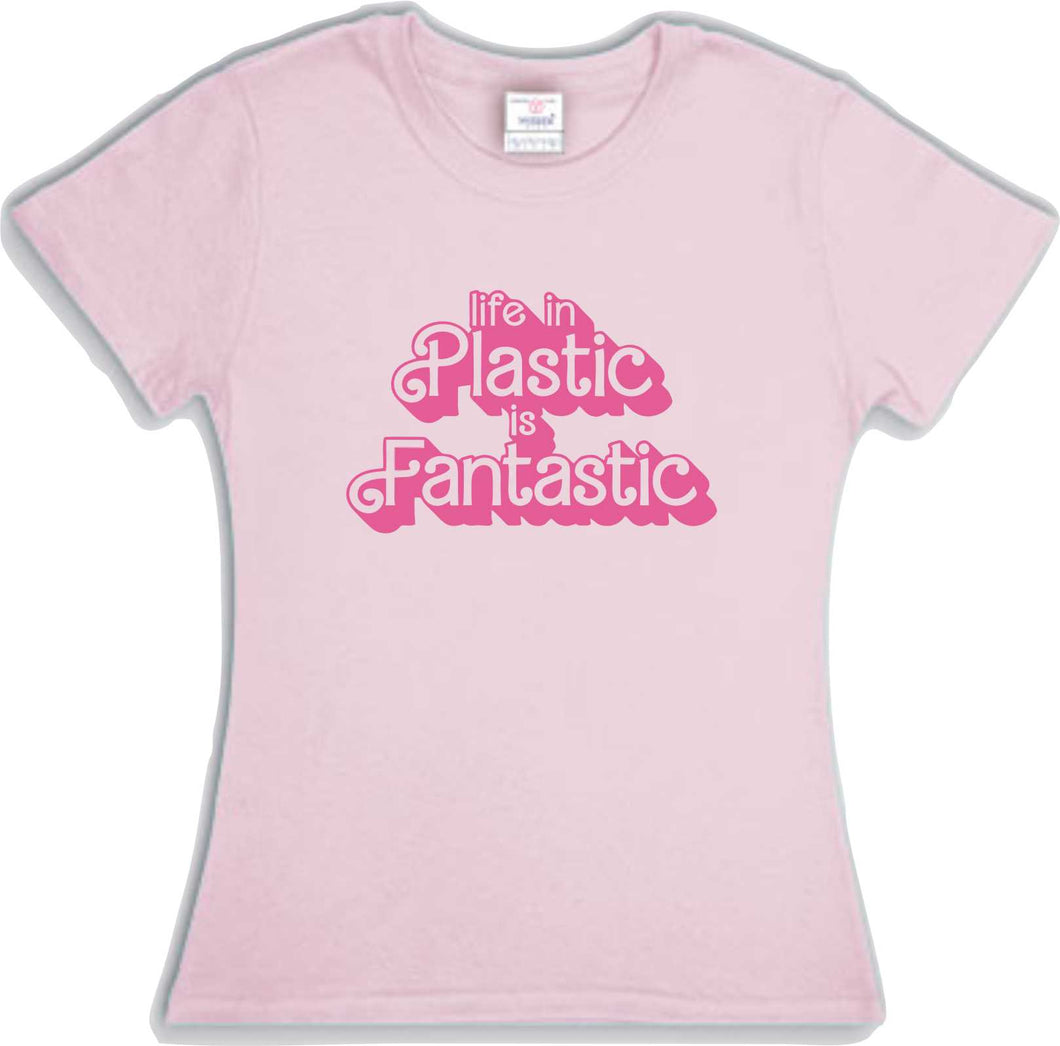 Playera Barbie Life in Plastic Is Fantastic Dama / Caballero / Infantil