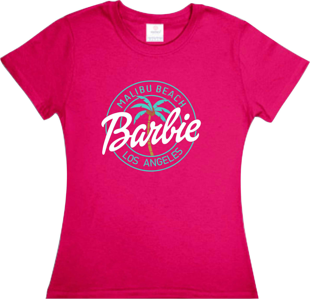 Playera Barbie Malibu Beach Los Angeles Dama / Caballero / Infantil