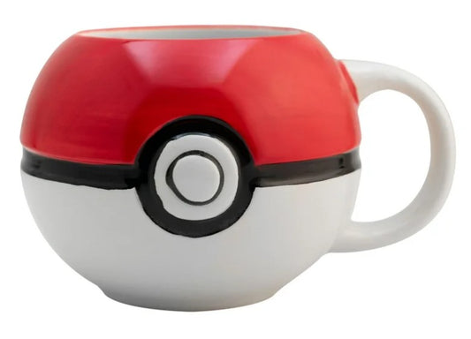 Pokemon Taza PokeBall en 3D, Colección Pokemón, Capacidad 591 mililitros Tarro