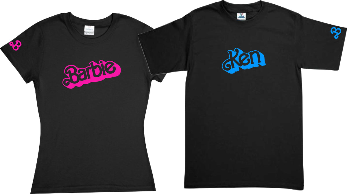 Set Barbie 2 Playeras Novio MD2 Pareja Familia Cosplay San Valentin Amor Duo