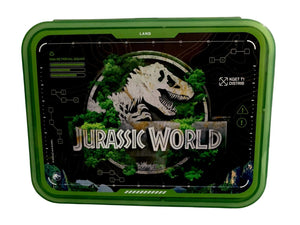 Jurassic World  Contenedor Lunch Box 3 Divisiones Diseño Lonchera
