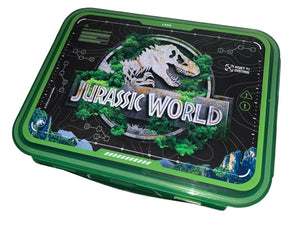 Jurassic World  Contenedor Lunch Box 3 Divisiones Diseño Lonchera