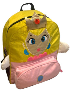 Mochila Princesa Peach Tipo Back Pack Escolar Mario Bros