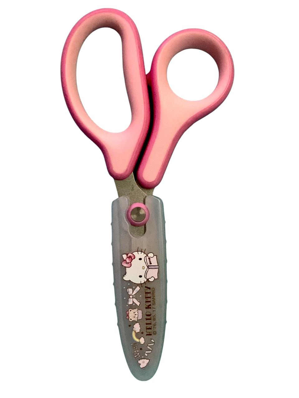 Tijeras Escolares  Hello Kitty  o My Melody Infantil con protector punta redonda marca Sanrio