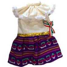 Cargar imagen en el visor de la galería, Disfraz Vestido Indita Mexicana Mascotas Para Perro Gato Fiestas Patrias
