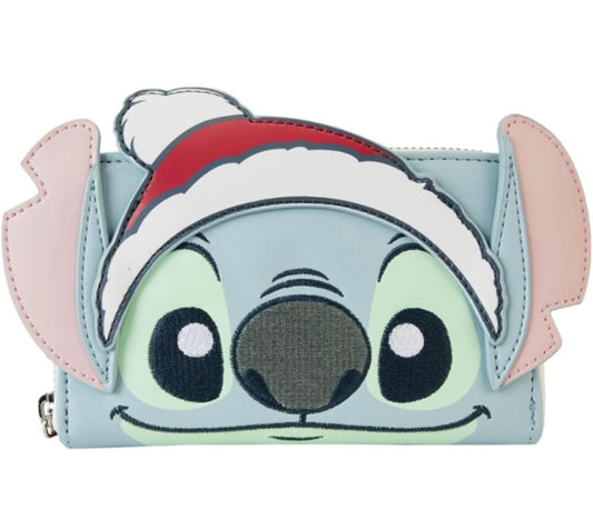 Loungefly Stitch cartera Santa claus navideña tarjetero Deluxe