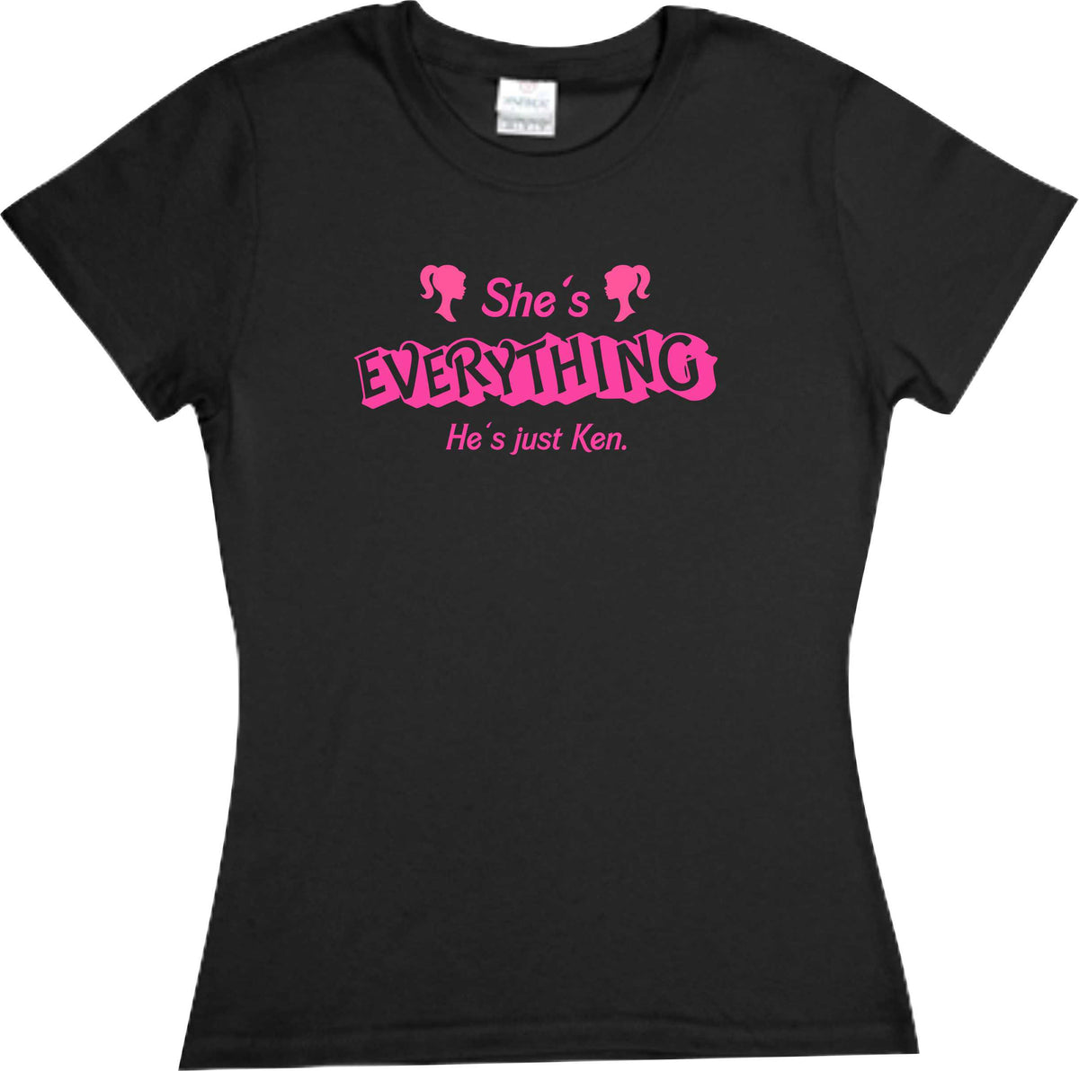 Playera Barbie She´s Everything he´s just Ken Dama/ Caballero/ Infantil/ Bebe
