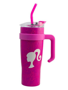 Barbie Termo de Acero inoxidable Doble pared con popote capacidad 1.2 L