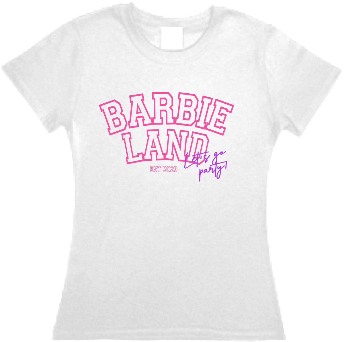 Playera BarbieLand Let´s go Party dama / caballero / infantil