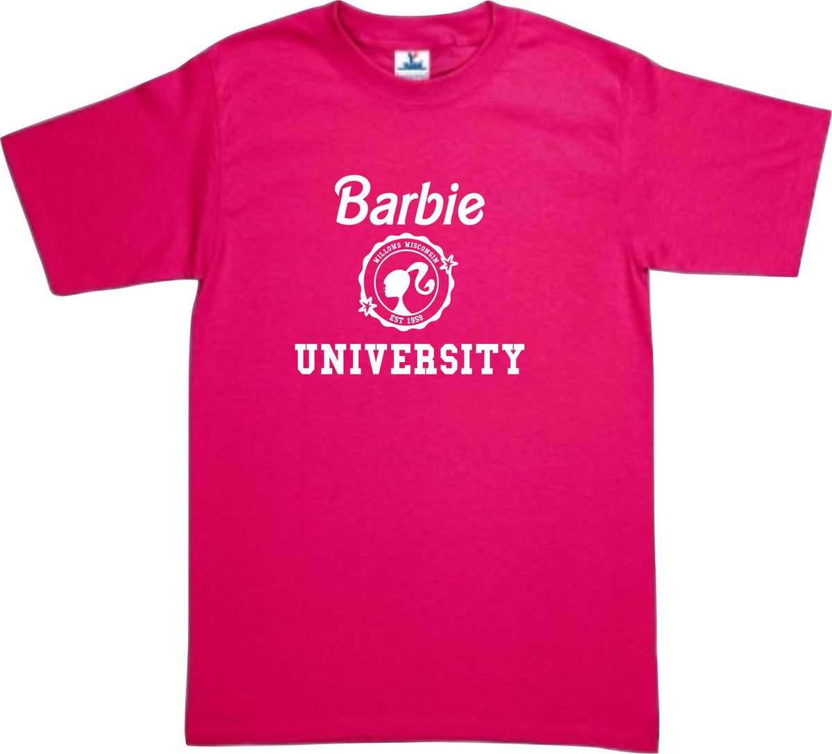 Playera Barbie University Dama/Caballero/Infantil