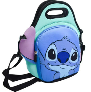 Stitch Lonchera Neopreno Suave Bolsa Con correa