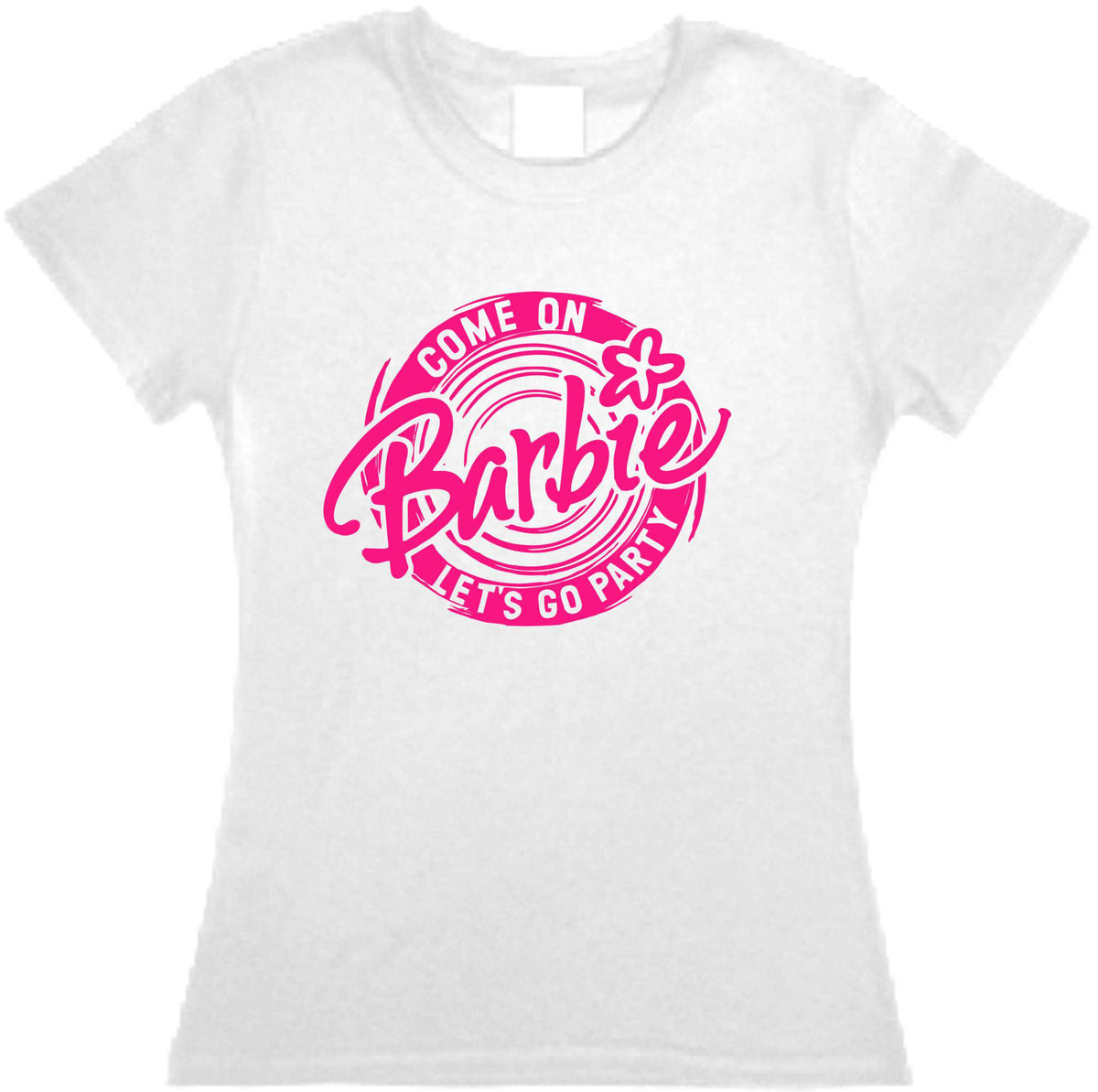 Playera Barbie Come on Barbie Let´s Go Party Md2 Dama / Caballero / Infantil