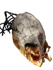Mascara Depredador Alien Cazador Hueso Casco Disfraz Halloween Coleccion Deluxe Adulto