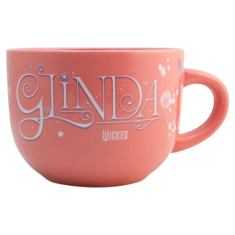 Wicked Taza Jumbo Bitono De Cerámica Bruja Glinda, Tazon Capacidad 820 Ml