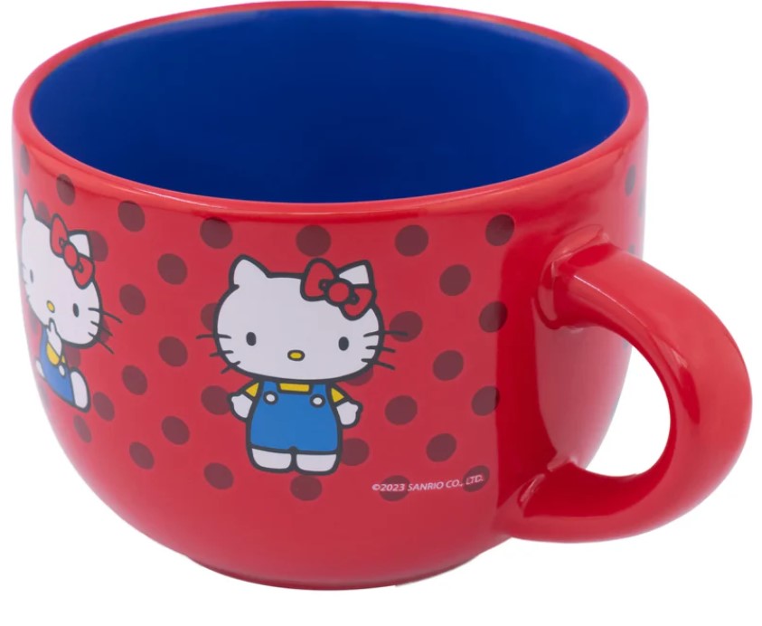 Tazon Hello kitty Sanrio Taza Jumbo Ceramica Capacidad 820 ml