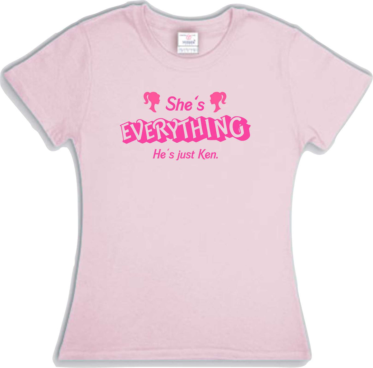 Playera Barbie She´s Everything he´s just Ken Dama/ Caballero/ Infantil/ Bebe