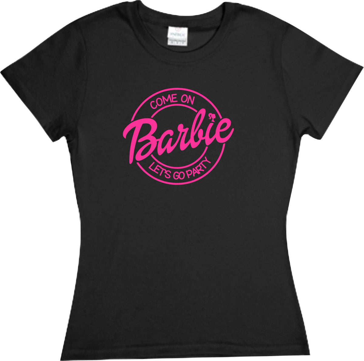 Playera Barbie Come on Barbi Let´s Go Party Md1 Dama / Caballero / Infantil SIlh