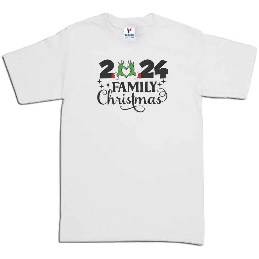 Set Grinch Navidad Personalizado Año 3 Playeras Familia Navidad Evento Fiesta