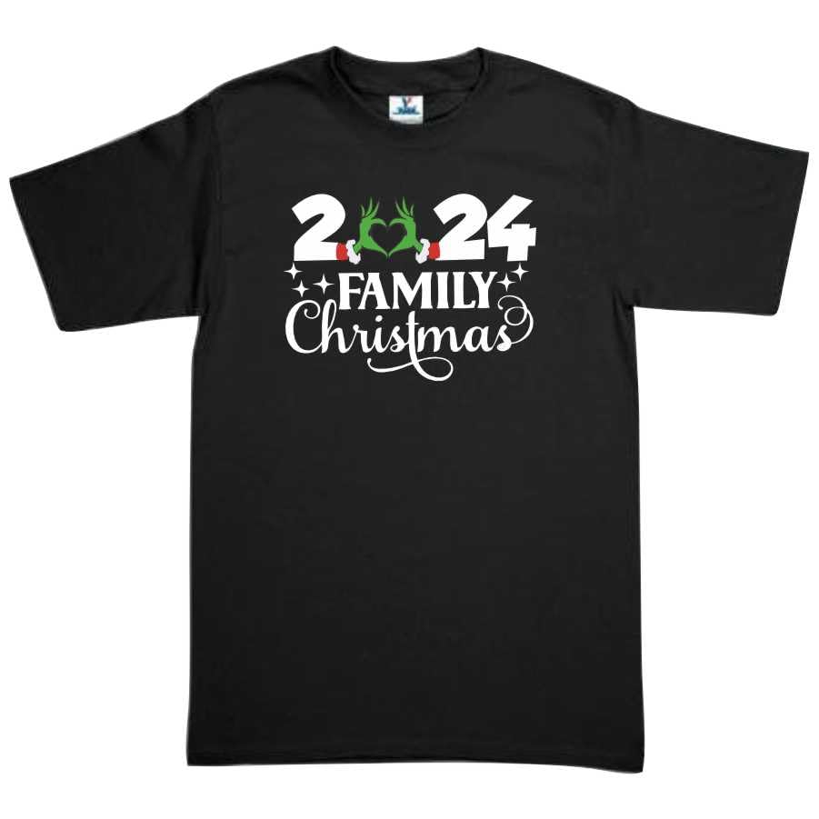 Set Grinch Navidad Personalizado Año 3 Playeras Familia Navidad Evento Fiesta