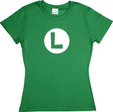 Cargar imagen en el visor de la galería, Playera Luigi Gamer Mario Mod 1 Dama/Caballero/Infantil Halloween Cosplay
