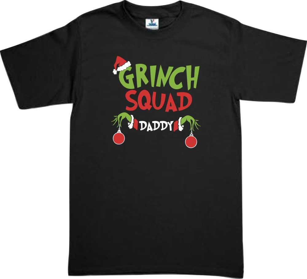 Set Grinch Squad 3 playeras Navidad Familia Evento Fiesta