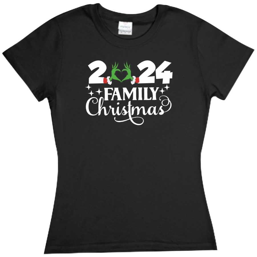 Set Grinch Navidad Personalizado Año 3 Playeras Familia Navidad Evento Fiesta