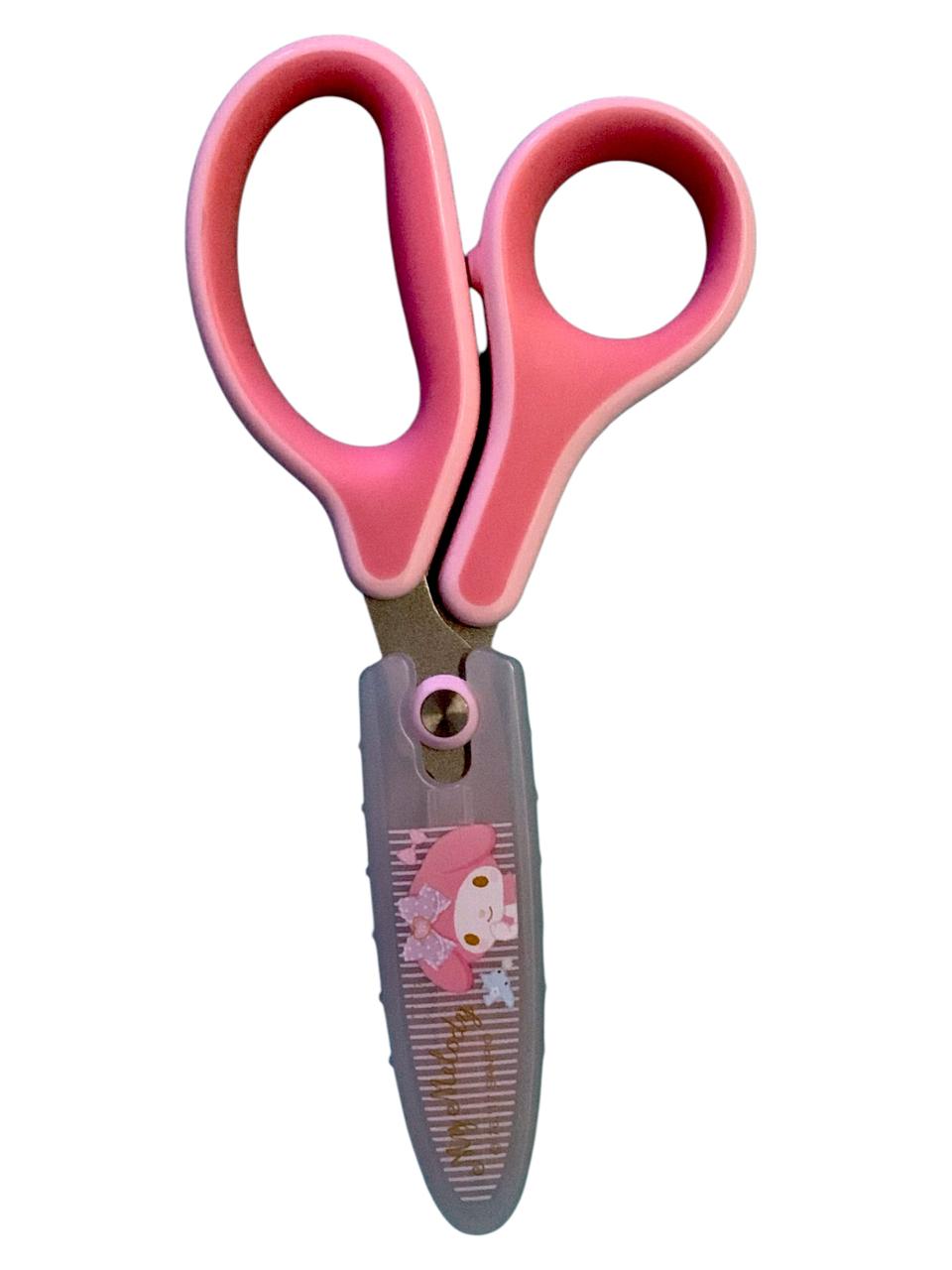 Tijeras Escolares  Hello Kitty  o My Melody Infantil con protector punta redonda marca Sanrio
