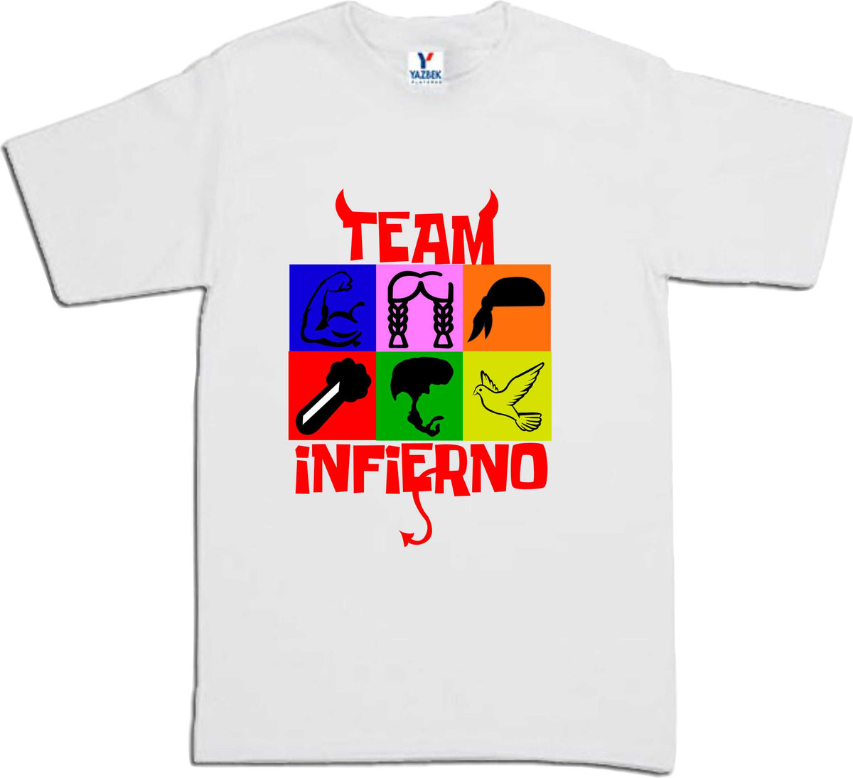 Playera Team Infierno La Casa de los Famosos Dama / Cabllero / Infantil