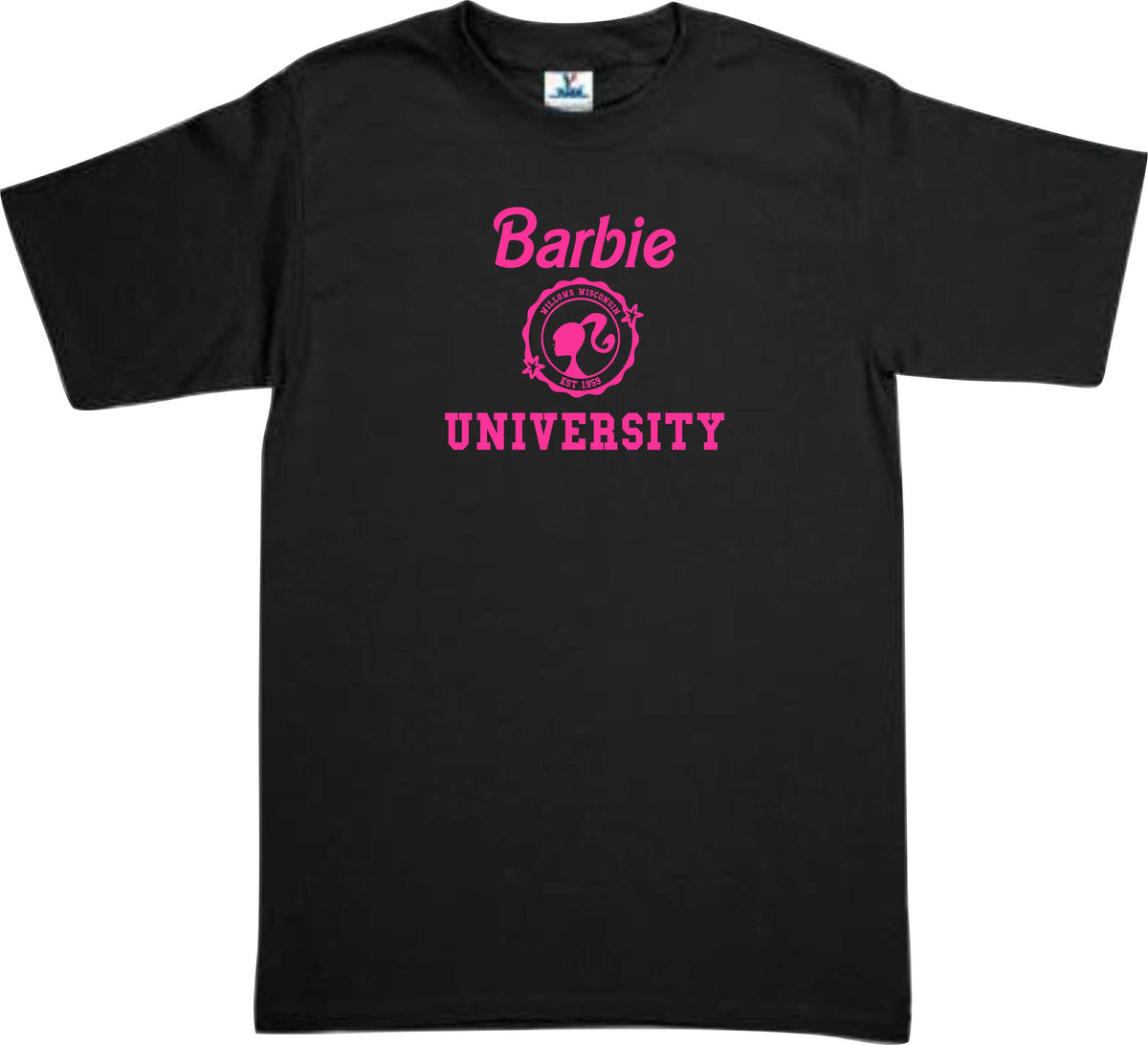 Playera Barbie University Dama/Caballero/Infantil