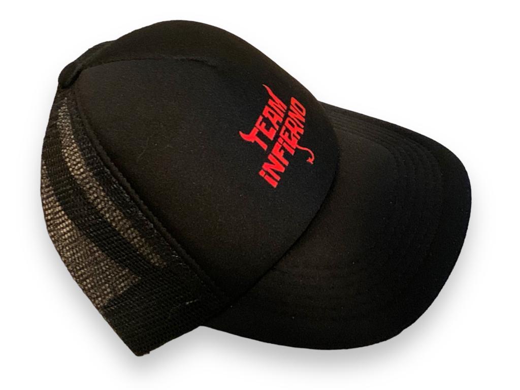Gorra Team Infierno La Casa de los famosos tipo trucker malla md2