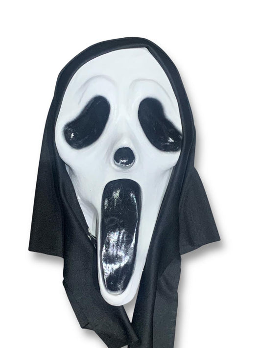 Mascara Scream Disfraz Adulto GhostFace Halloween Cosplay con capucha