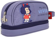 Cargar imagen en el visor de la galería, Mafalda Lapicera Morado Estuchera Porta Lapices Estuche
