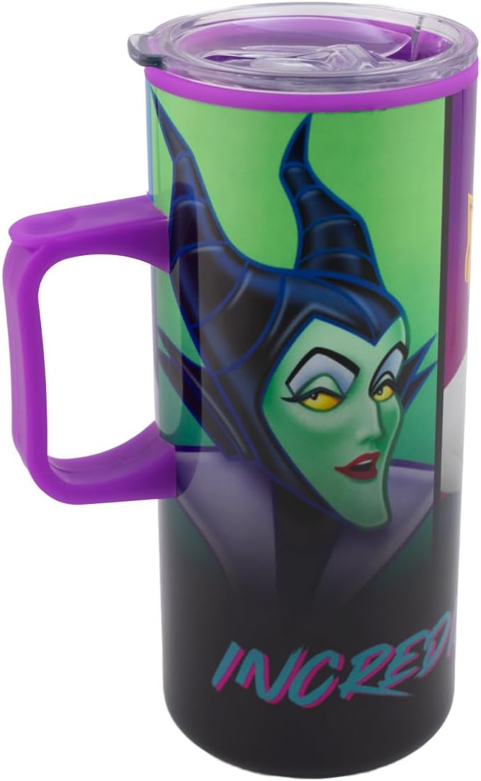 Termo Villanos Disney doble Pared con Asa Malefica, Úrsula y Reina Malvada “Incredibly Fabulous”  capacidad 550 ml