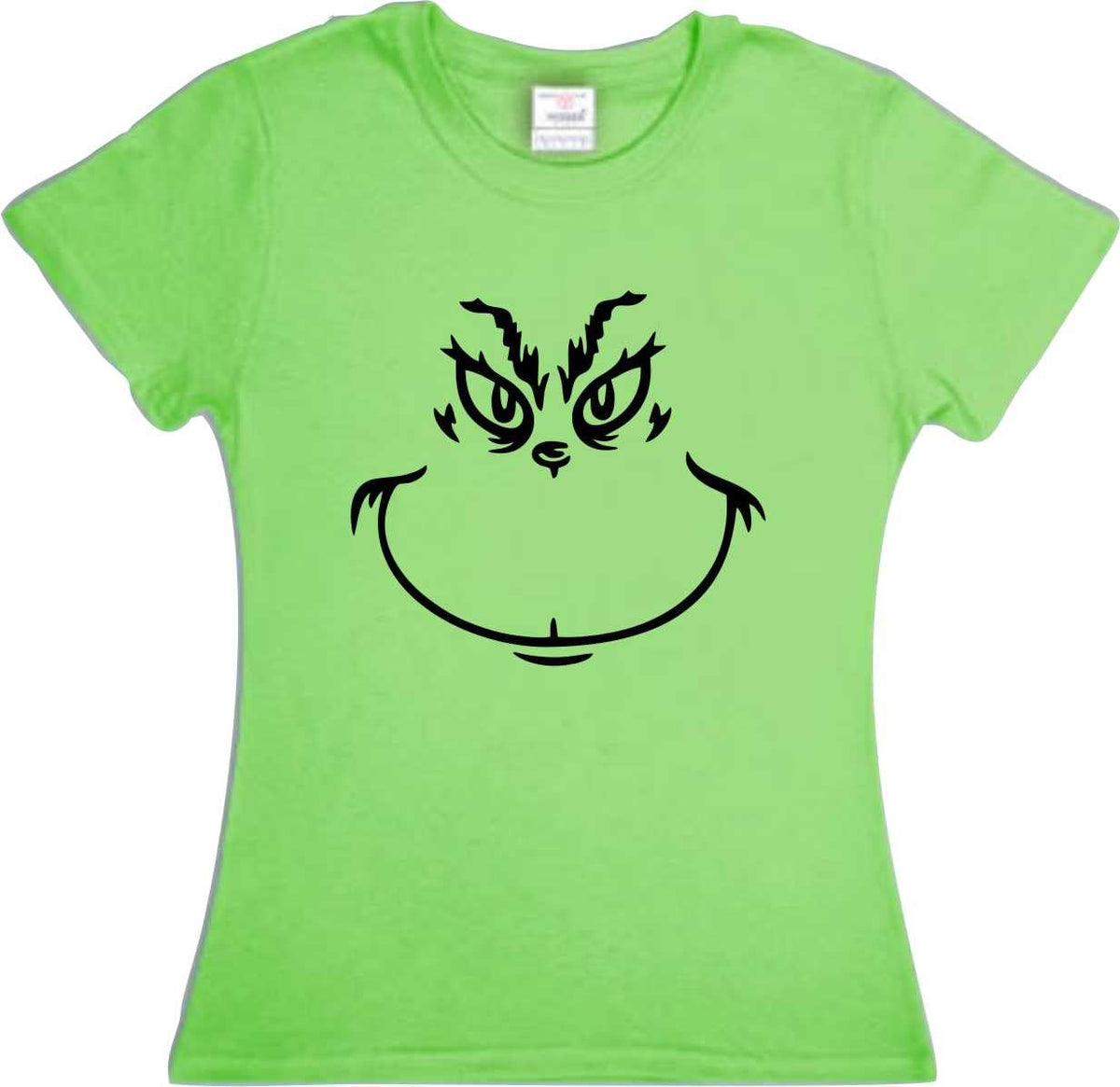 Set 2 Playeras Grinch Navidad Familia Evento Fiestas Navideñas Pareja Verde Limon