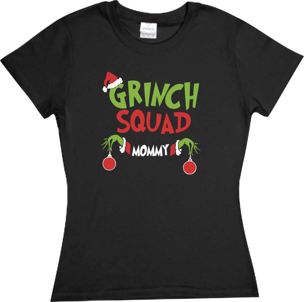 Set Grinch Squad 3 playeras Navidad Familia Evento Fiesta