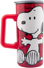 Cargar imagen en el visor de la galería, Snoopy Termo con Asa doble pared capacidad 550 mls Peanuts Woodstock
