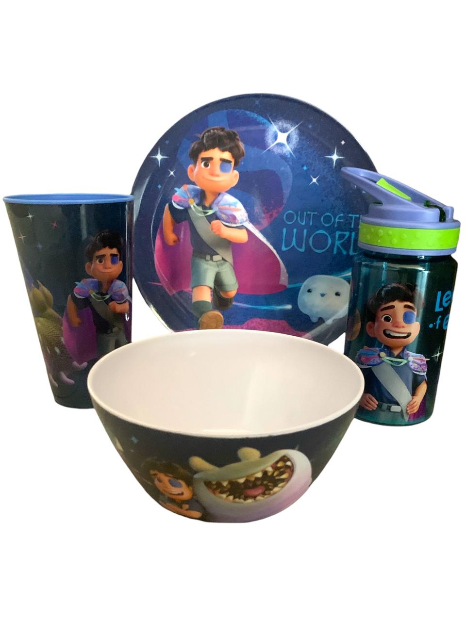 Elio Vajilla Individual Infantil De Melamina Disney 4 Pzas