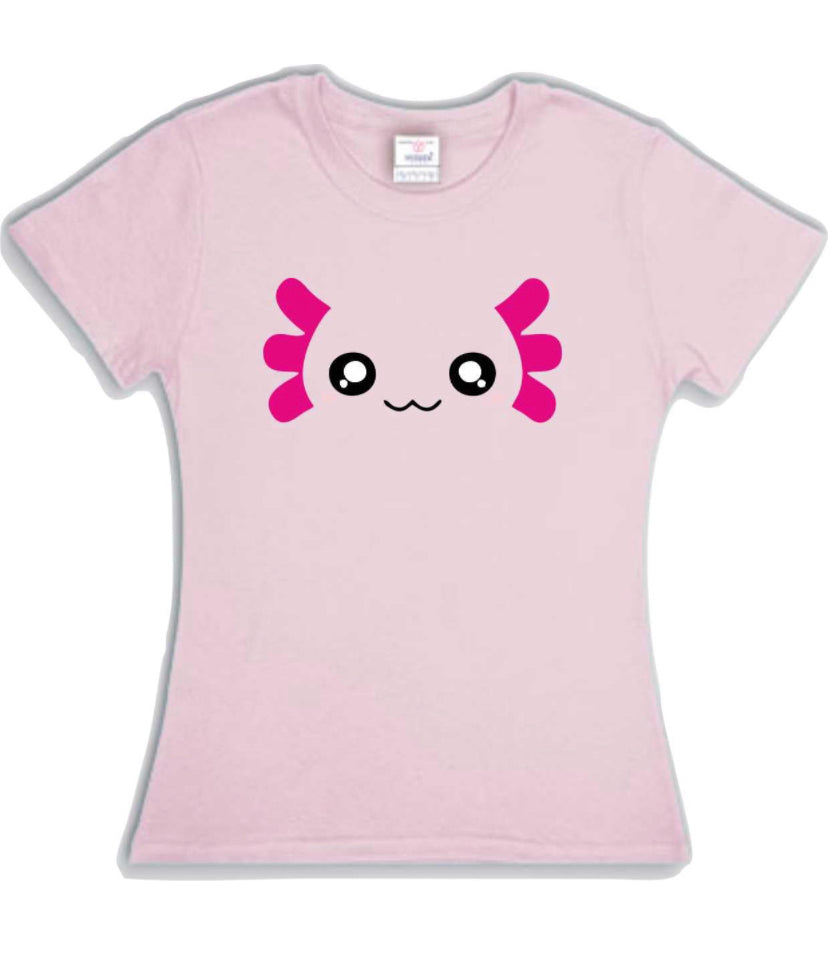 Playera Ajolote Dama/Caballero/Infantil o Bebe Axolote