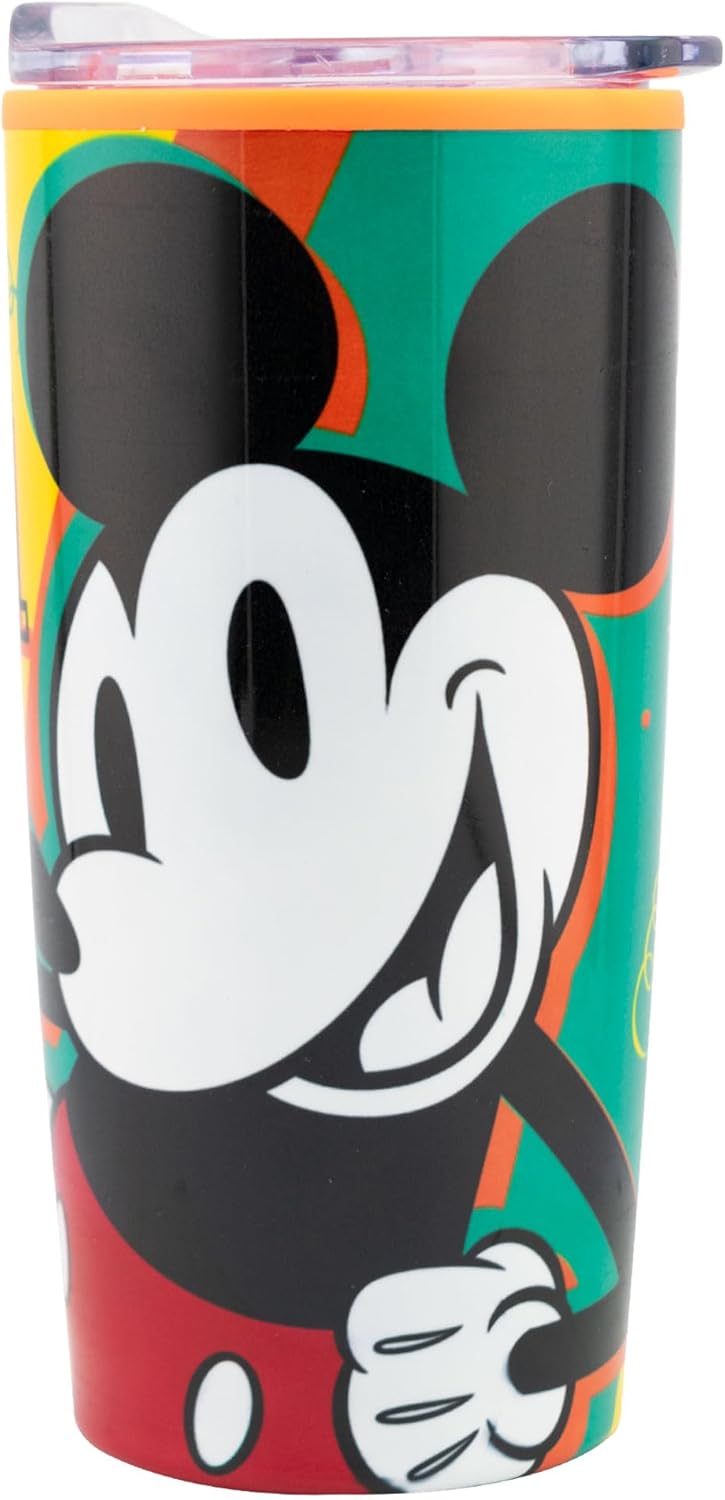 Termo Mickey Mouse doble pared acero inoxidavle tapa deslizante 500 ml