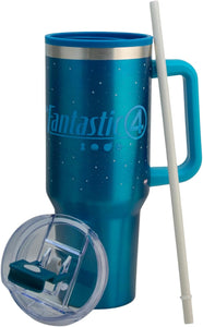 4 Fantasticos Termo Alto doble pared con tapa hermetica Marvel capacidad 1.2L