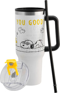 Snoopy Termo Alto doble pared con tapa hermetica Peanuts capacidad 1.2L
