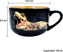 Cargar imagen en el visor de la galería, Jurassic Park Tazon Tarro Jumbo de Cerámica Universal Studios 30 Aniversario Taza Jumbo Plato Sopero Cuenco para Cereal Capacidad 705 ml
