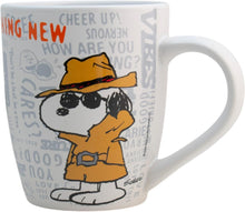 Cargar imagen en el visor de la galería, Snoopy Taza de cerámica para bebidas calientes de aniversario de Peanuts 740ml 75 aniversario

