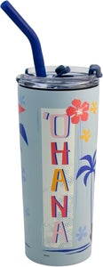Stitch Vaso Termo doble Pared Acero Inoxidable con tapa y Popote